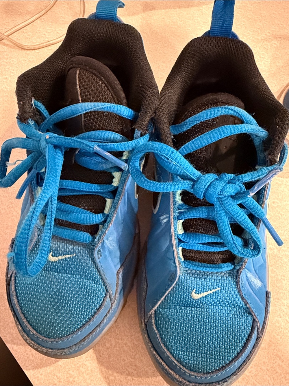 Nike Kids Bright Blue and Black Sneakers